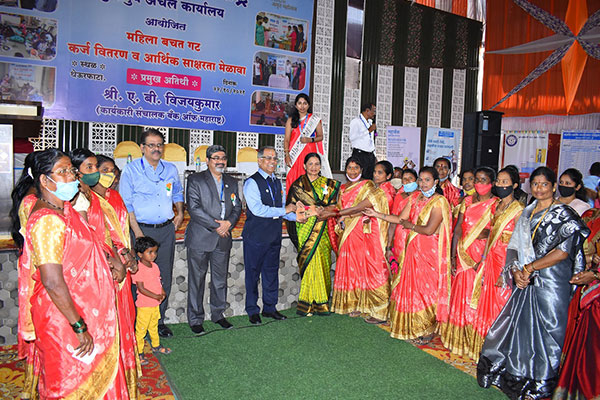 Mega SHG credit linkage camp by GMBVM & Bank of Maharashtra